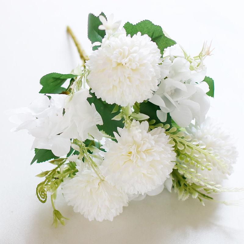Nordic Simulation Hydrangea Roses Living Room Table Decoration Fresh Flower Arrangement Floral Home Decoration Dried Flowers