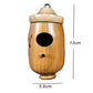 Hummingbird House Wooden Hummingbird House for Outside Hanging, 2Pcs Hummingbird Houses for Outside for Nesting