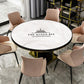 Nordic Marble Pattern Round Table Tablecloth Waterproof and Anti-scalding Soft Glass Table Mat Pvc Round Coffee Table Cushion Plastic Tablecloth