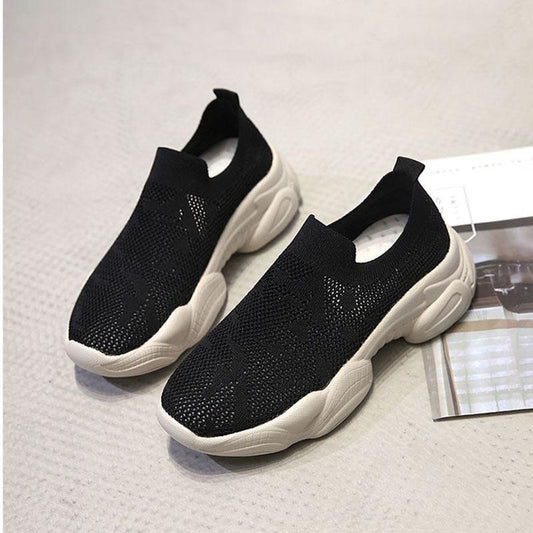 2020 Women Sneakers Fashion Socks Shoes Casual White Sneakers Summer Knitted Vulcanized Shoes Women Trainers Tenis Feminino