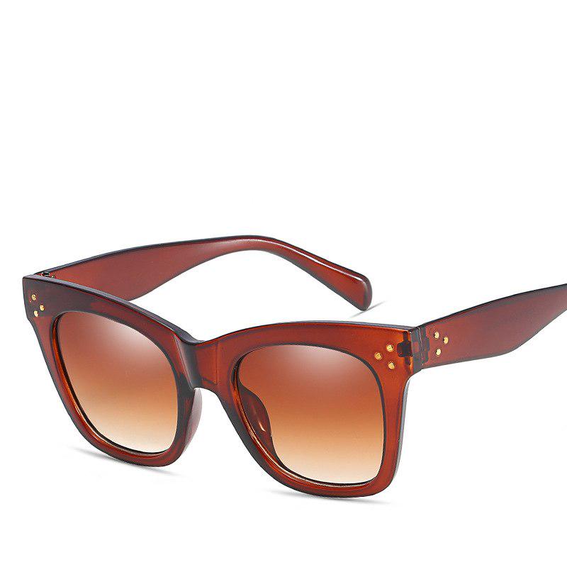 WTEMPO , Fashion Sunglasses Women Vintage Brand Design Square Luxury Sun glasses Big Frame Shades