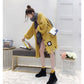 Sweater Coat Women Loose Fit Women Knit Cardigan Sweater Women Mid-length Coat Sweater