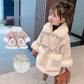 Girls' Jackets Winter Thickened Padded Jacket Western Style Plus Velvet Cotton Jacket Children's Autumn Cotton Jacket Girl Baby Pie To Overcome