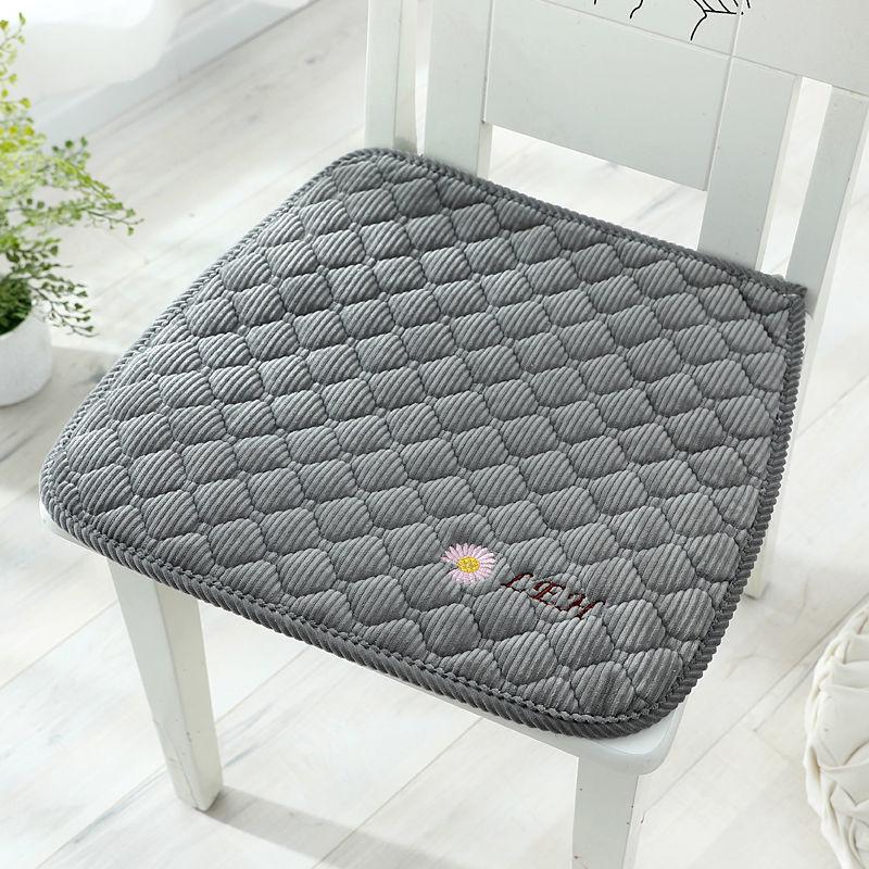Thicken Chair Cushion Cushion Dining Table Chair Cushion Office Fabric Cushion Bench Seat Dustproof Chair Cover Easy To Clean