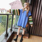 Mid-length Outer Wear Hedging Sweater Dress for Pregnant Women Loose and Versatile Splicing Color Top Fashion Casual Jacket