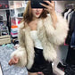 Fur Women's Jacket Imitation Raccoon Fox Hair Short Section Thin Autumn and Winter Korean Version of Thick Fur Fashionable Young Jacket