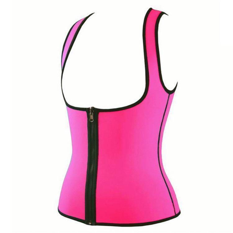 Zipper corset ladies corset Slim body rubber slimming underwear abdomen