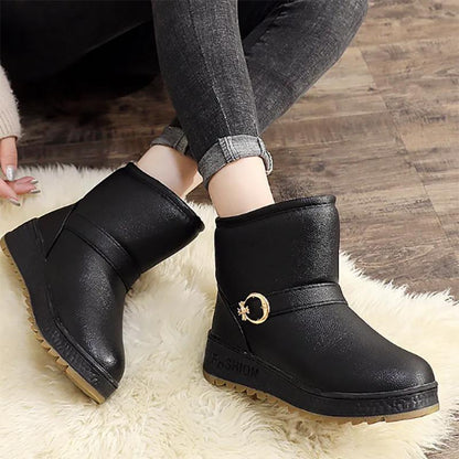 Plus Velvet Padded Women's Shoes Short Snow Boots Non-slip Warm Winter Boots Women's Cotton-padded Shoes with Cashmere