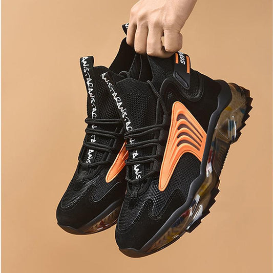 High Top Men's Basketball Shoes Spring Men's Shoes Korean Style Trendy Student Sneakers