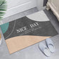 Household Door Pad Floor Door Entrance Door Minimalist Line Feeling Dirty Foot Pad Bathroom Water Absorption Anti-skid Door 50 * 80/60 * 90cm