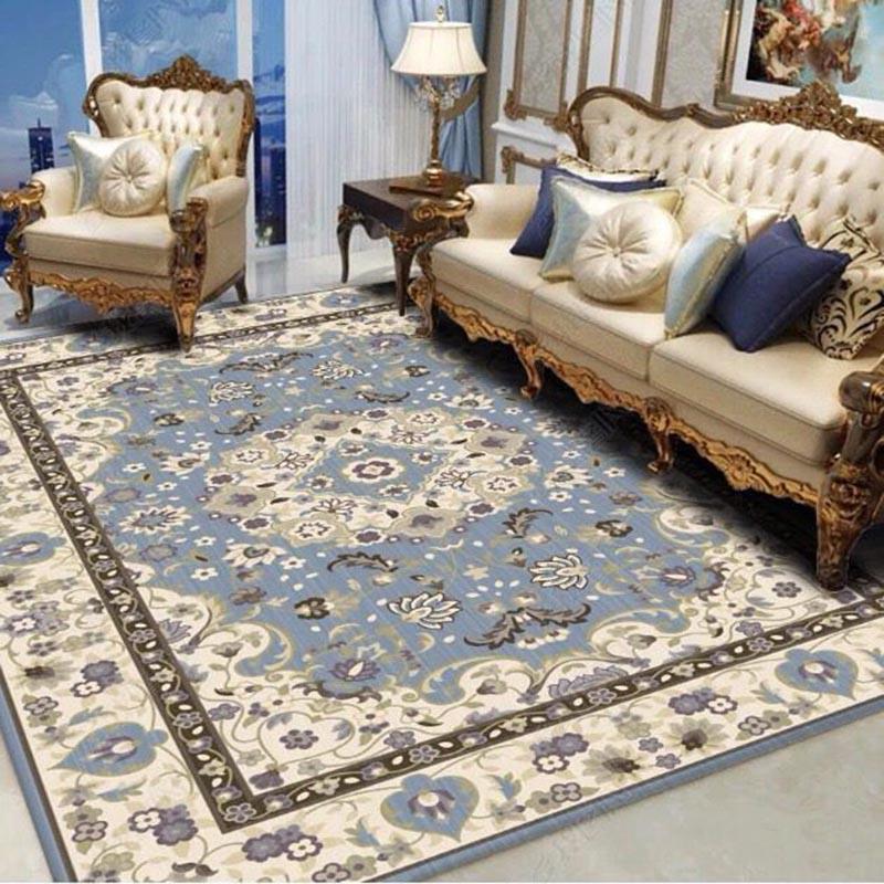 High Quality European Carpets for Living Room Anti-Slip Sofa Floor Mat Home Hotel Bedroom Area Rugs