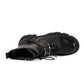 Autumn and Winter Martin Boots Belt Buckle Short Boots British Shoes Snow Boots Plus Velvet Warm Cotton Boots Motorcycle Shoes