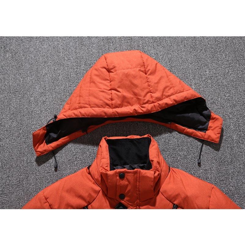 Winter Thick Down Jacket European and American Fashion Outdoor Leisure Warm Hooded Down Jacket