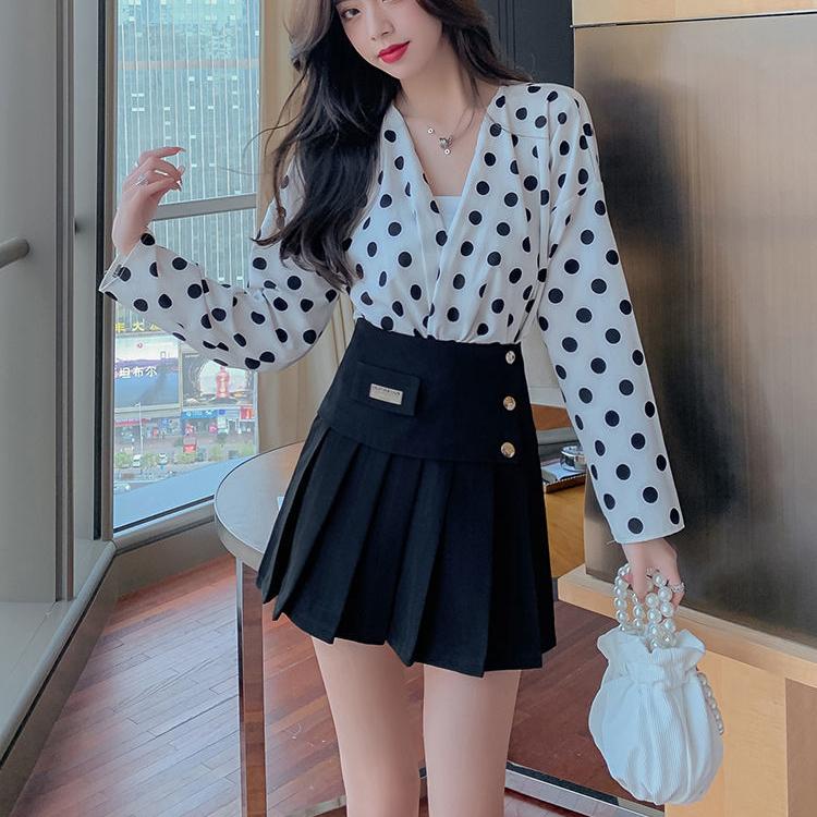Irregular Women High Waist Pleated Skirt School Girl A-Line Short Skirt Uniforms Cosplay Sweet Girls