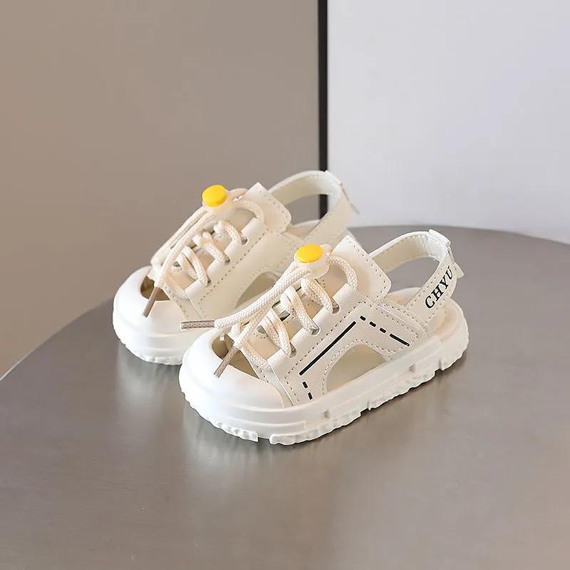 Children's Sandals Summer Trendy Boys' Fashion Casual Baotou Beach Shoes Soft Bottom Anti-kick Kids Sneakers