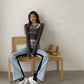 Spring Design Sense Loose Straight-leg Jeans Women's High-waisted Slimmer Drape Wide-leg Trousers Tide