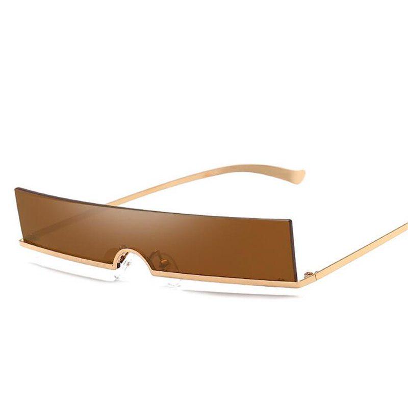 WTEMPO One Piece Lens Sunglasses Women Men Fashion Small Frameless Women's Men's  Sunglasses 2019