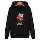 Autumn and Winter Hoodie Plus Fleece Sweater Korean Version of The Youth Student Slim Long-sleeved Clothes All-match Printing Pullover Jacket Hoodie