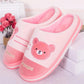 Autumn and Winter Pure Cotton Slippers Indoor Non-slip Soft-soled Shoes Warm Simple Plush Cotton Shoes