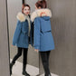 Women Winter Jackets Large Size Cotton Padded Coats Warm Thicken Ladies Coats Solid Color Parka Jackets