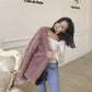 Harajuku Coat Women Long Sleeve Imitation Lambskin Jacket Ladies Casual Loose Warm Outwear