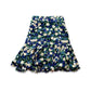 Retro Floral Chiffon Skirt Women's Summer High Waist A-line Fishtail Skirt All-match Short Skirt Irregular Hem Skirt Beach Dress