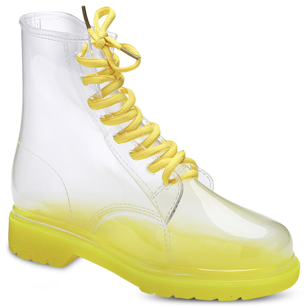 Women Cute Candy Color Skidproof Mid-high Rain Boots