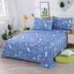 Bedding One-piece Pure Cotton Quilt Warm Bedding All-cotton Double Three-piece Suit Four-season General Exquisite Printing Pattern Color-fast Washable