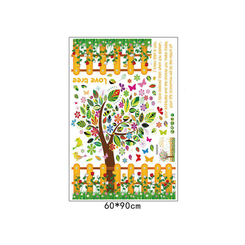 [sticker ]Cartoon Diy Colorful Pastoral Style Wall Stickers For Children Kids Rooms Nursery Wall De