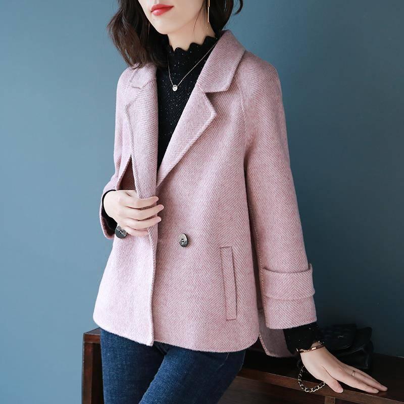 Jacket Autumn Winter Women Wool Coat Women's Wool Jacket Ladies Woolen Coat Winter Overcoat