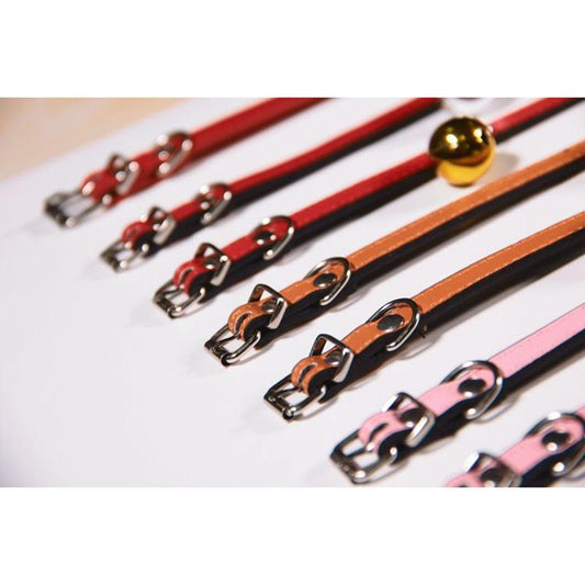 Pet Dog Bell Collar Cat Collar Classic PU Leather Solid Bell Necklace Accessories Small Dog Teddy Puppy Kitten Collar Adjustable Size Collar Neckwear