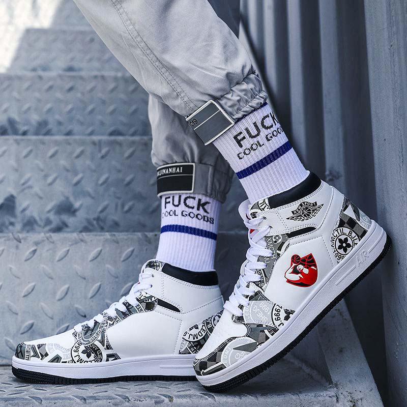 Graffiti Basketball Shoes for Men Comfortable Breathable Shoes Couples Waterproof Sports Shoeses