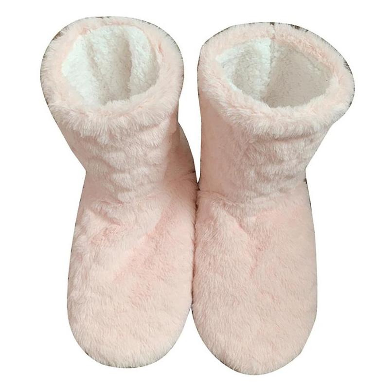 Winter Couple Warm Slippers Non-slip Thicken Plus Velvet Indoor Socks Soft Floor Shoes