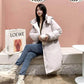 Winter Down Padded Jacket Women's Mid-length Coat Student Cotton-padded Jacket Loose Pie Overcoming