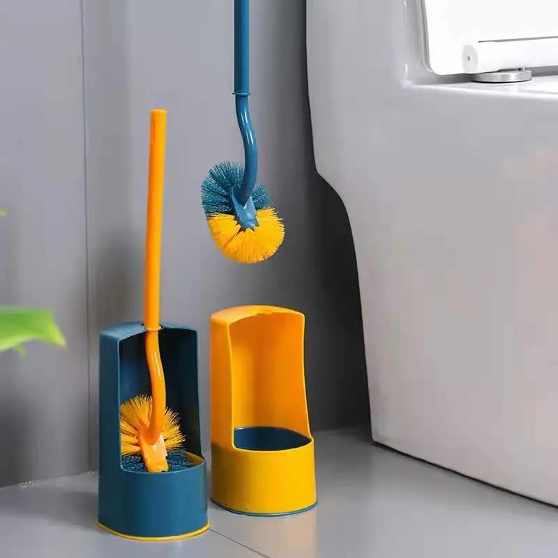 Toilet Cleaning Supplies Toilet Brush No Dead Ends Wash Toilet Brush Long Handle Household Toilet Clean Toilet Brush Toilet Brush Set