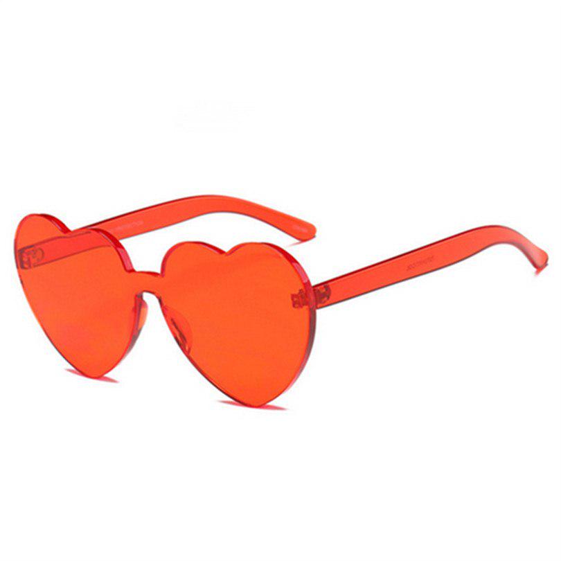 Sunglasses 2018 Ladies Cute Candy Sunglasses Women Peach Heart Shaped Sunglasses