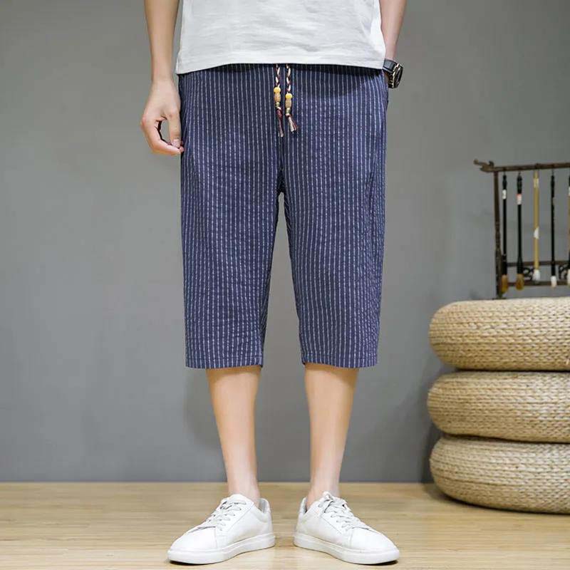 Men's Shorts Summer Thin 7-point Pants Outer Beach Pants Casual Cropped Pants