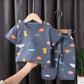 Children's Short-sleeved Suit Summer Children's T-shirt Half-sleeved Baby Clothes Two-piece Summer Set