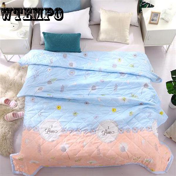 WTEMPO Printed air conditioner cool washable thin quilt stylish and comfortable quilt core summer