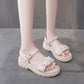Sandals Women's Summer Comfortable Soft Leather Outer Wear Non-slip All-match Flat Women's Shoes Simple Casual Roman Shoes