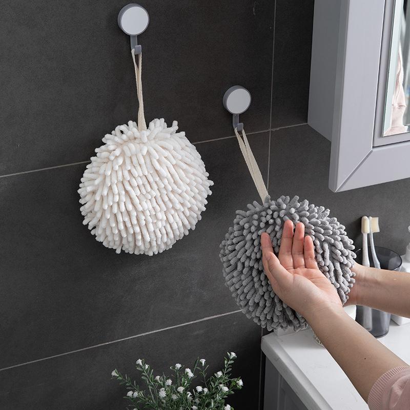 Plush Chenille Hand Towel Kitchen Towels Bathroom Soft Quick-Drying Towel