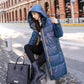Winter Jacket Mid-length Bright Face Wash-free Down Padded Jacket Women's  Korean Version Loose