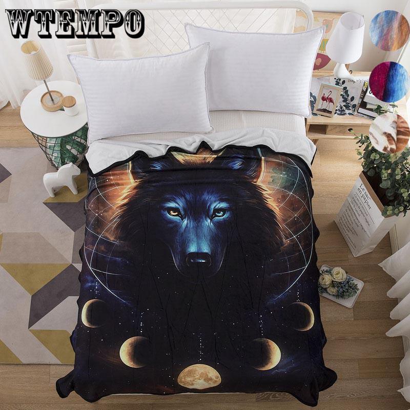 Wolf god Thin Quilt Lightweight Comforter Blanket Machine Washable Summer blanket