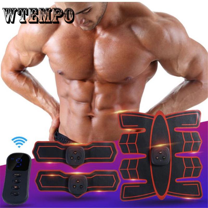EMS Muscle Stimulator Fitness Abdominal Training Pad Unisex Muscle Training Body Muscle Massager
