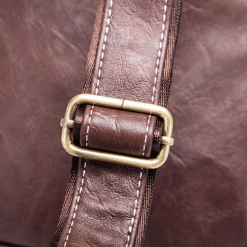 Chest Bag Men's Waterproof with Headphone Hole Messenger Bag Outdoor Sports Single Shoulder Bag