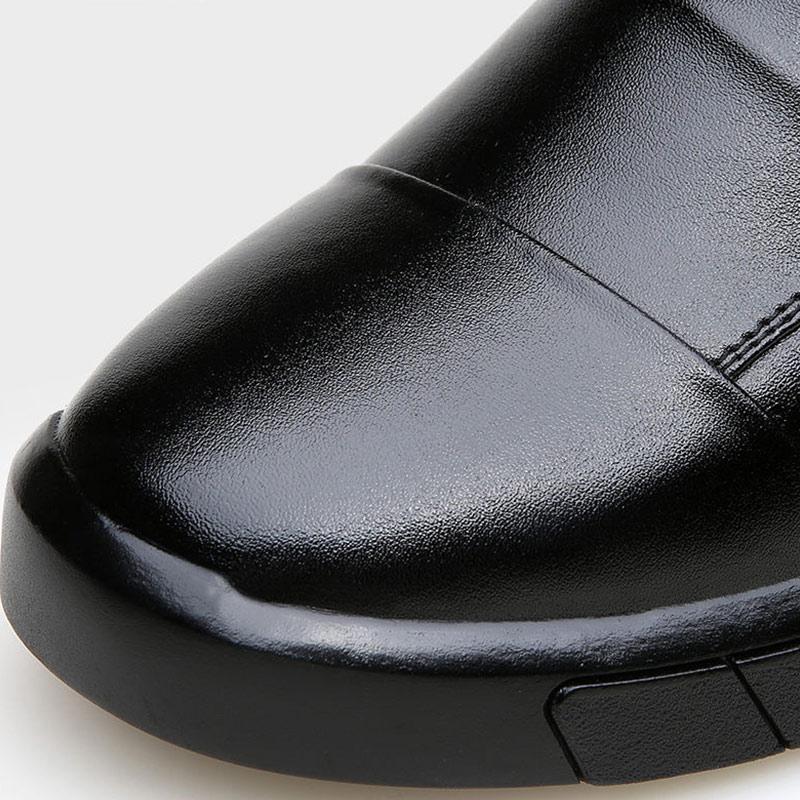 Genuine Leather Cowhide Cotton Shoes Men's Winter Men's Shoes Plus Velvet Thick Wool Warm Cotton Shoes