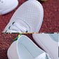 Women's Soft-soled Non-slip Flat Driving Shoes Breathable White Shoes