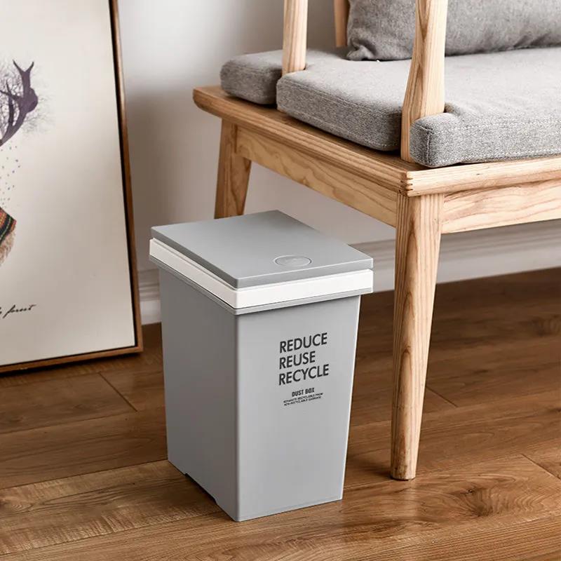 Japanese Style Trash Can Household Kitchen Living Room Bathroom Bathroom Toilet Toilet Bedroom Office Nordic Creativity