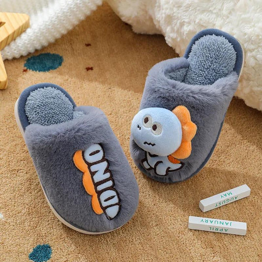Children's Design Sense Cotton Shoes, Indoor and Outdoor Non-slip Casual Slippers Lightweight Flat Shoes Soft Shoes