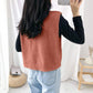 Spring and Autumn V-neck Loose Waistcoat Casual Slimming Cardigan Sweater Sleeveless Knitted Female Top